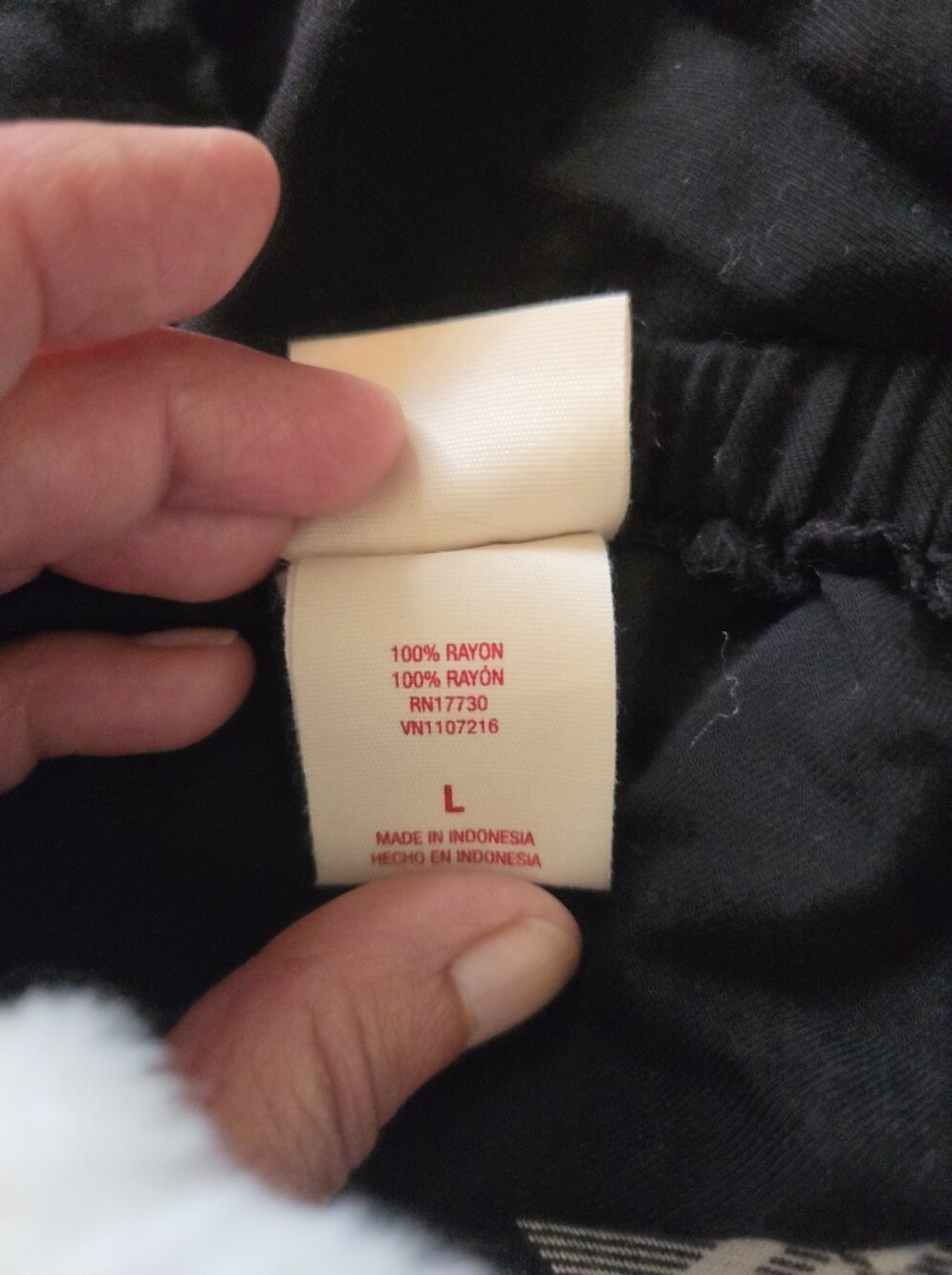 Drawstring Rayon Shorts Size L - Picture 6 of 6